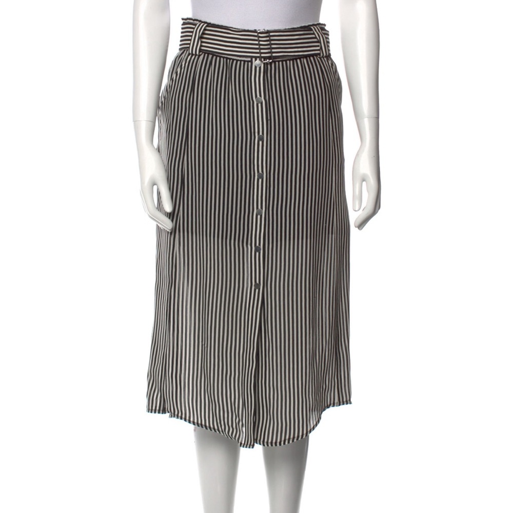 A.L.C. Stripped Midi Skirt